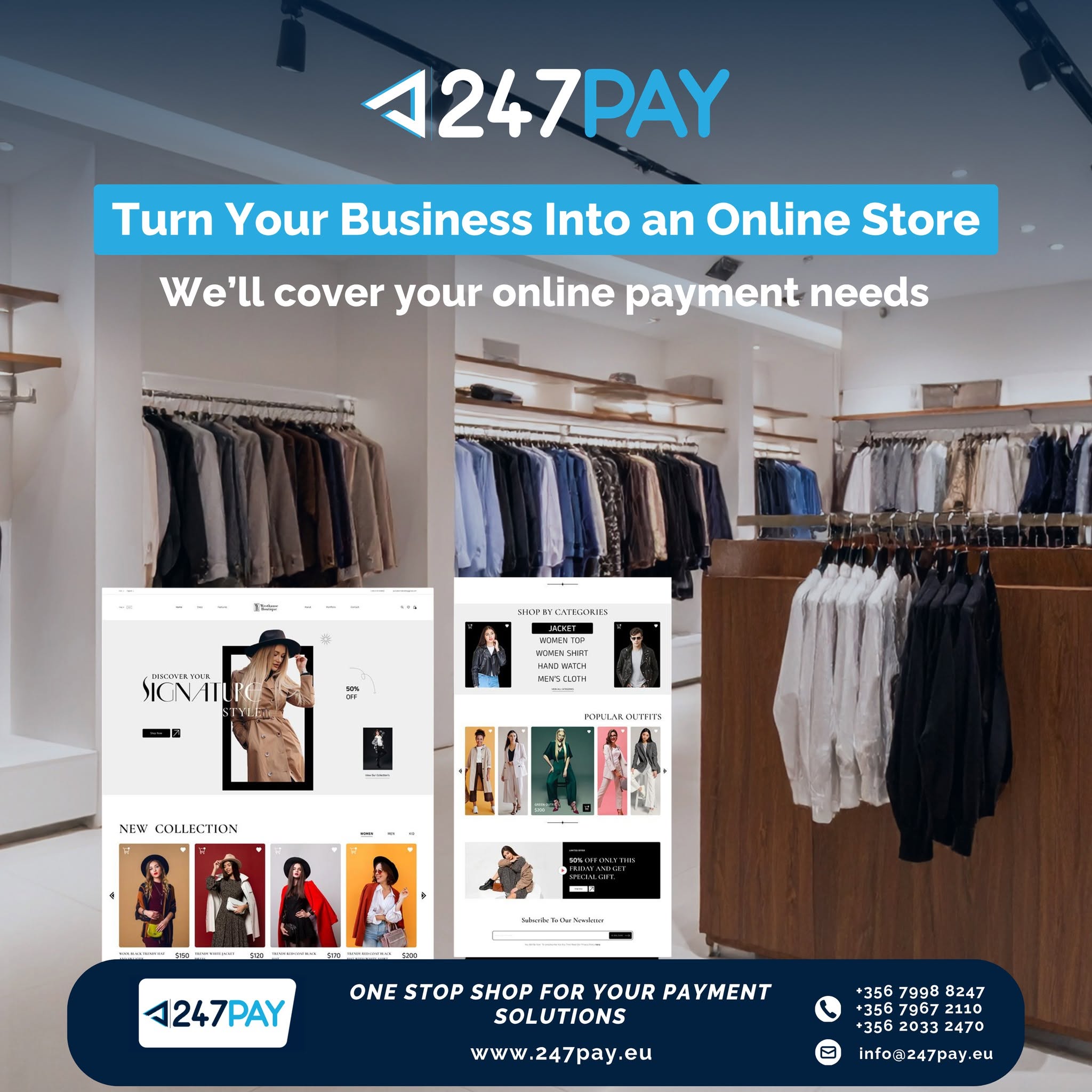Publication 247Pay — paiements pour boutiques en ligne